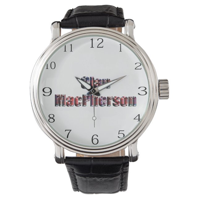 Reloj De Pulsera Clan Macpherson Tartan Name, Watch (Anverso)