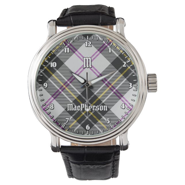 Reloj De Pulsera Clan MacPherson Vestir Tartan Watch (Anverso)