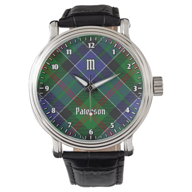 Reloj De Pulsera Clan Paterson Tartan (Anverso)