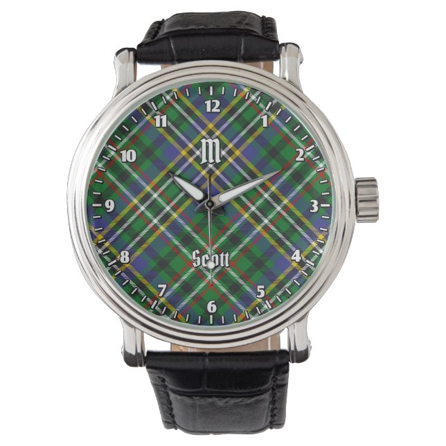 Reloj De Pulsera Clan Scott Green Tartan Watch (Anverso)