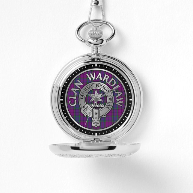 Reloj De Pulsera Clan Wardlaw Escudo y Tartán (Anverso)