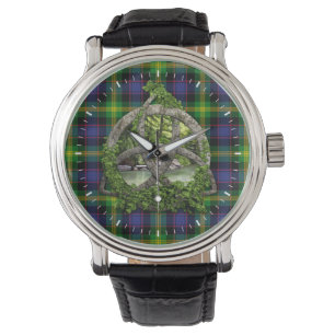 Reloj De Pulsera Clan Watson Tartan Celtic Trinity