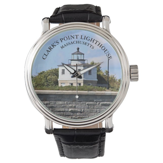 Reloj De Pulsera Clarks Point Lighthouse Massachusetts eWatch (Anverso)
