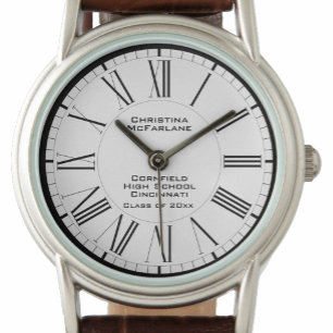 Reloj De Pulsera Clase de año con nombre y vigilancia escolar