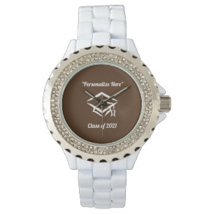 Reloj De Pulsera Clase de graduación de 2021 BRNWHT