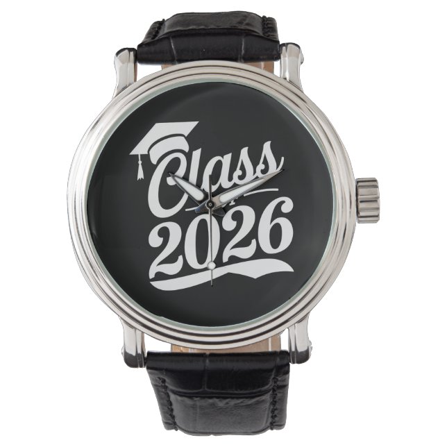 Reloj De Pulsera Clase De Graduación Orgullosa De 2026 (Anverso)