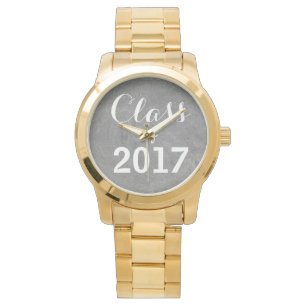 Reloj De Pulsera Clase de la tipografía del tablero blanco negro de