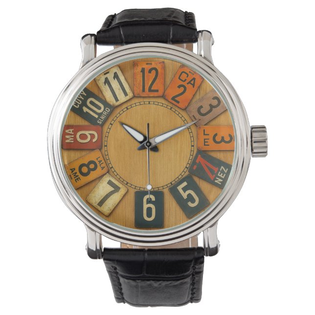 Reloj De Pulsera  Classic rustic Vintage retro numeral (Anverso)