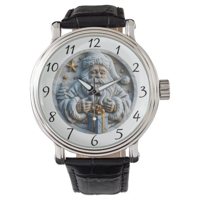 Reloj De Pulsera Classic Santa Christmas Magic (Anverso)