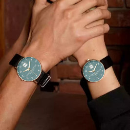 Reloj De Pulsera Classic style engraved couple