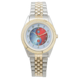 Reloj De Pulsera Classy Blue Yin Yang Watch