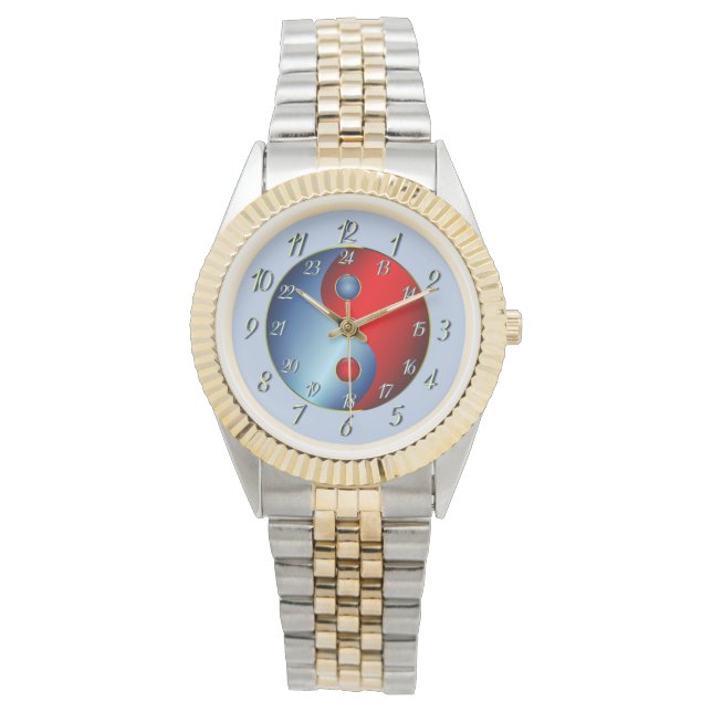 Reloj De Pulsera Classy Blue Yin Yang Watch (Anverso)