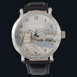 Reloj De Pulsera Claude Monet<br><div class="desc">La urraca / La Pie - Claude Monet, aceite sobre lienzo, 1868-1869</div>