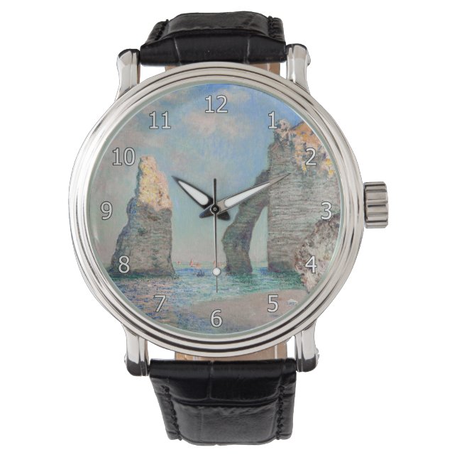 Reloj De Pulsera Claude Monet - Acantilados en Etretat (Anverso)