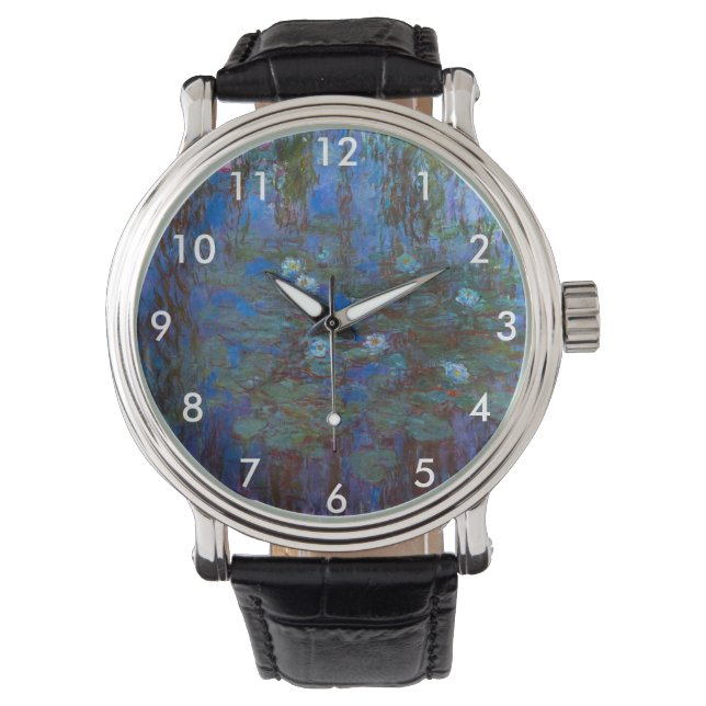 Reloj De Pulsera Claude Monet - Blue Water Lilies (Anverso)