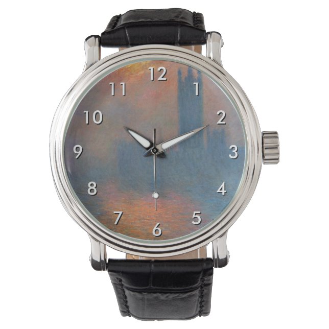 Reloj De Pulsera Claude Monet - Cámaras del Parlamento Londres (Anverso)