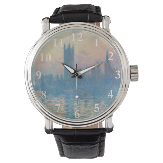 Reloj De Pulsera Claude Monet - Casas del Parlamento (Anverso)