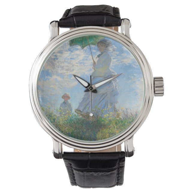 Reloj De Pulsera Claude Monet Con Parasol (Anverso)