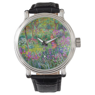 Reloj De Pulsera Claude Monet: El jardín Iris de Giverny