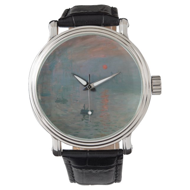 Reloj De Pulsera Claude Monet - Impresión, amanecer (Anverso)