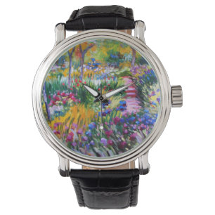 Reloj De Pulsera Claude Monet: Iris Garden by Giverny
