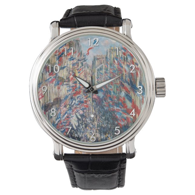 Reloj De Pulsera Claude Monet - La Rue Montorgueil - París (Anverso)