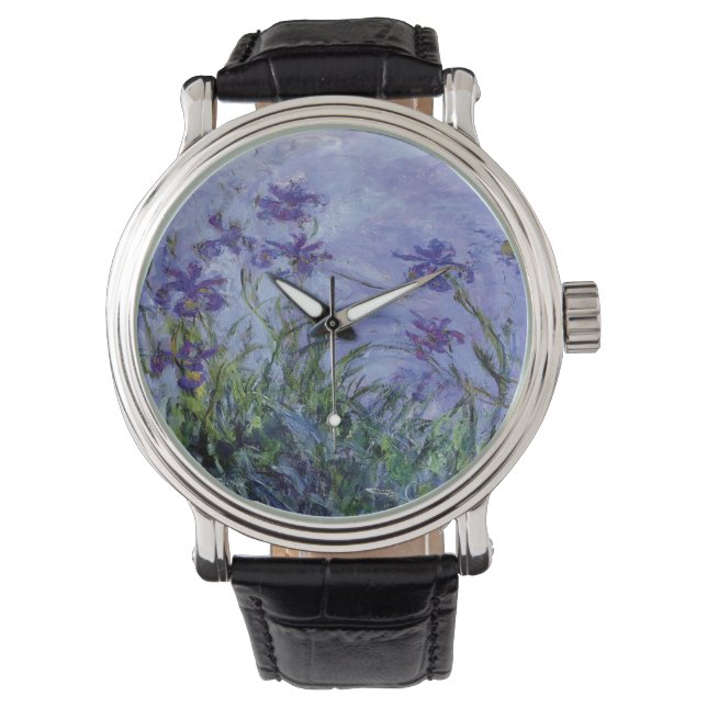 Reloj De Pulsera Claude Monet Lilac Irises (Anverso)