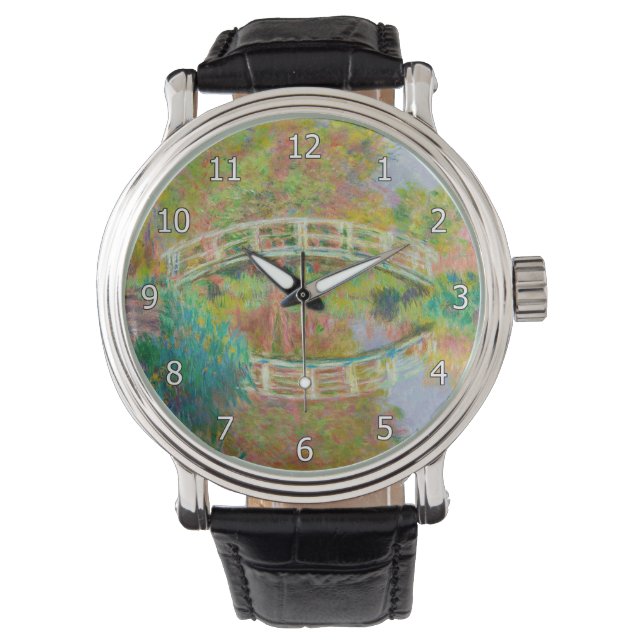 Reloj De Pulsera Claude Monet - Puente de futbol japonés, Giverny (Anverso)