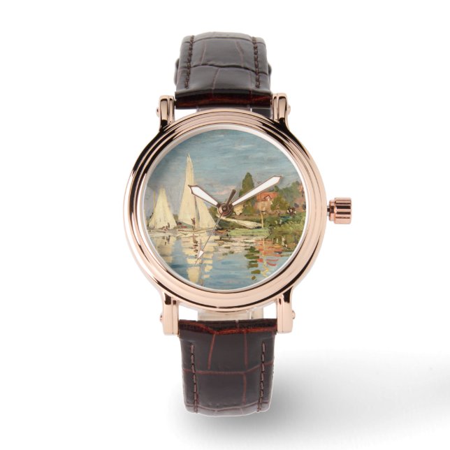Reloj De Pulsera Claude Monet | Regatta at Argenteuil, c.1872 (Anverso)