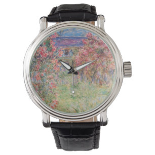 Reloj De Pulsera Claude Monet Rosa Garden Writing Watch