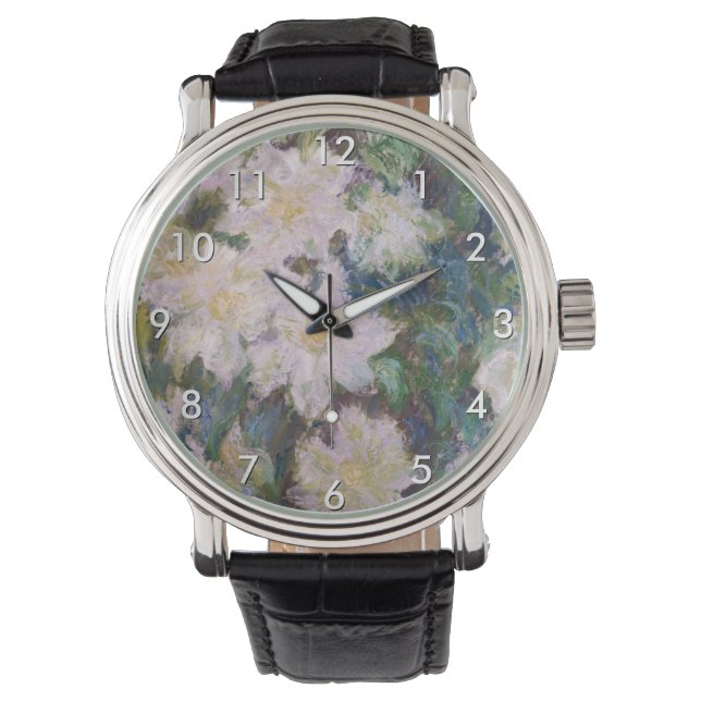 Reloj De Pulsera Claude Monet - White Clematis (Anverso)