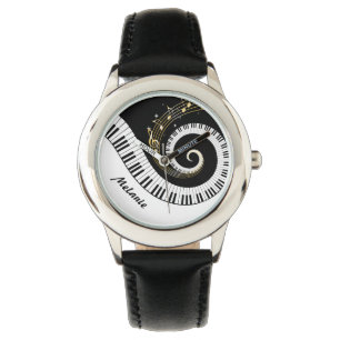 Reloj De Pulsera Claves de piano de personalizable y notas de músic