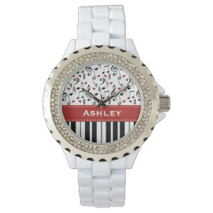 Reloj De Pulsera Claves de piano personalizadas
