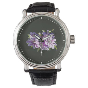 Reloj De Pulsera Clematis rosada