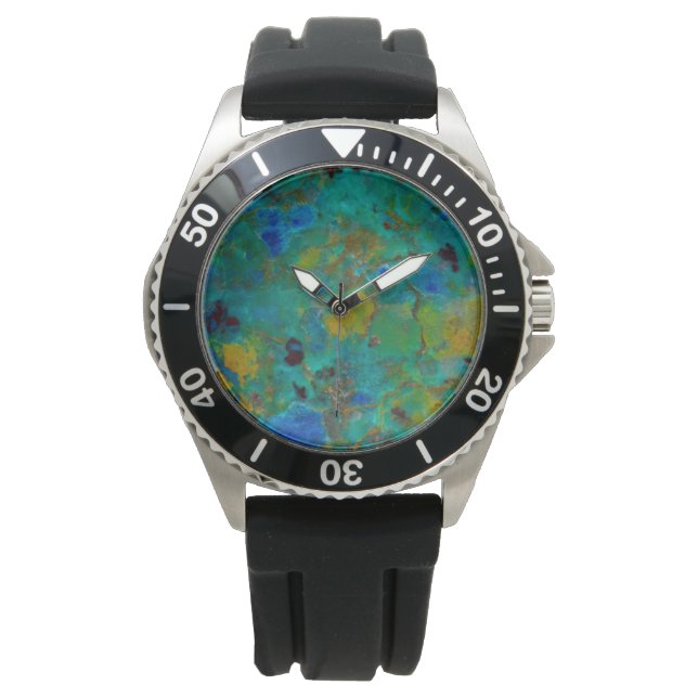 Reloj De Pulsera Cliff azul Chrysocolla (Anverso)