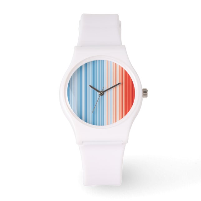 Reloj De Pulsera Climate Crisis Warming stripes  (Anverso)