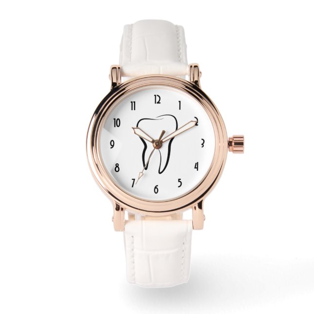 Reloj De Pulsera Clínica Dental Dentistry Gráfica Médica (Anverso)