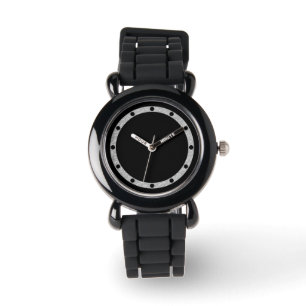 Reloj De Pulsera Clock Face Ring Dots plata para su diseño
