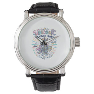 Reloj De Pulsera Club de Caballeros Unicornio Gráfica de Ropa Lista