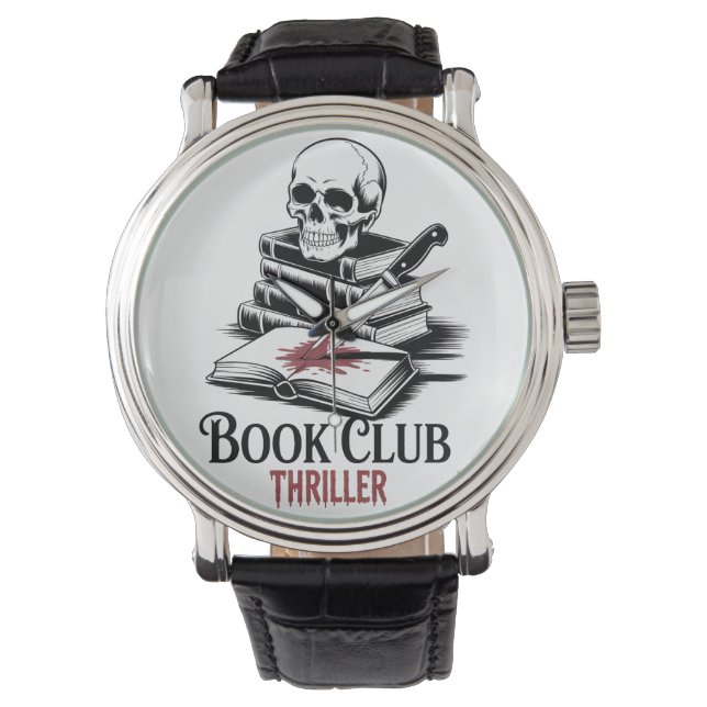 Reloj De Pulsera Club de Lectura Thriller (Anverso)