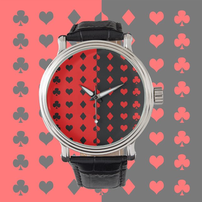 Reloj De Pulsera Clubes, espadas, corazones, diamantes - fresco (Subido por el creador)