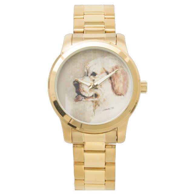 Reloj De Pulsera Clumber Spaniel Watch by Hevener (Anverso)