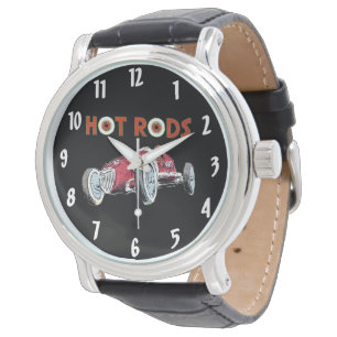 Reloj De Pulsera Coche de carreras de vintage Hot Rods