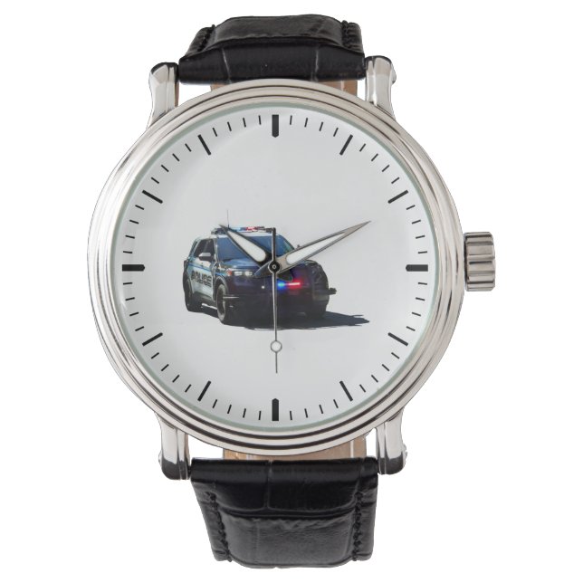 Reloj De Pulsera Coche de Policía (Anverso)
