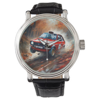 Reloj De Pulsera Coche del Rally Red Fiesta: Carreras a través de u