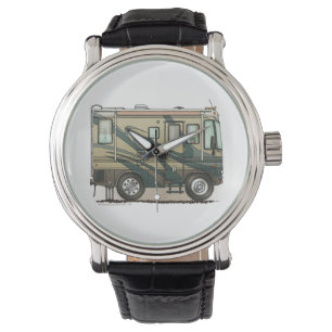 Reloj De Pulsera Coche grande Motorhome del campista contento lindo