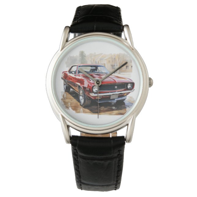 Reloj De Pulsera Coche muscular clásico (Anverso)