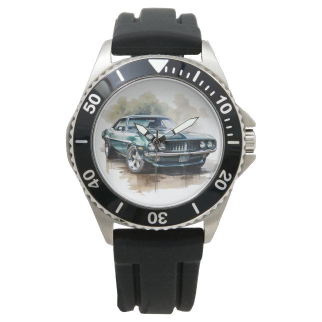 Reloj De Pulsera Coche muscular clásico (Anverso)