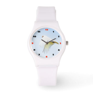 Reloj De Pulsera Cockatoo blanco en vuelo