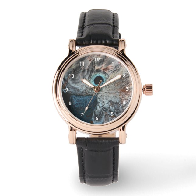 Reloj De Pulsera Cockatoo Parrot arte rosa moluccano (Anverso)